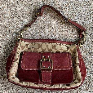 Coach maroon purse